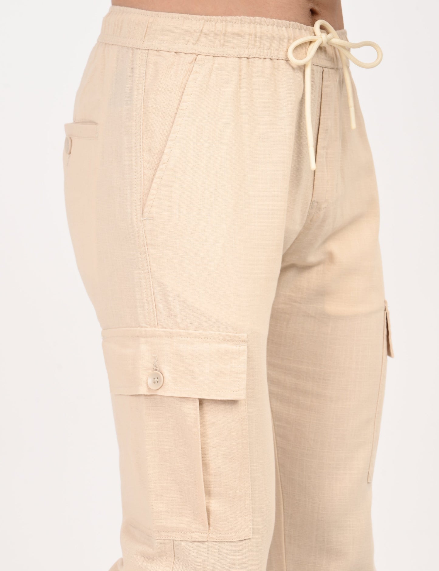Leo linen Cargo - Beige