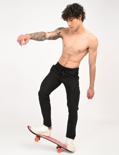 Leo linen Cargo - Black