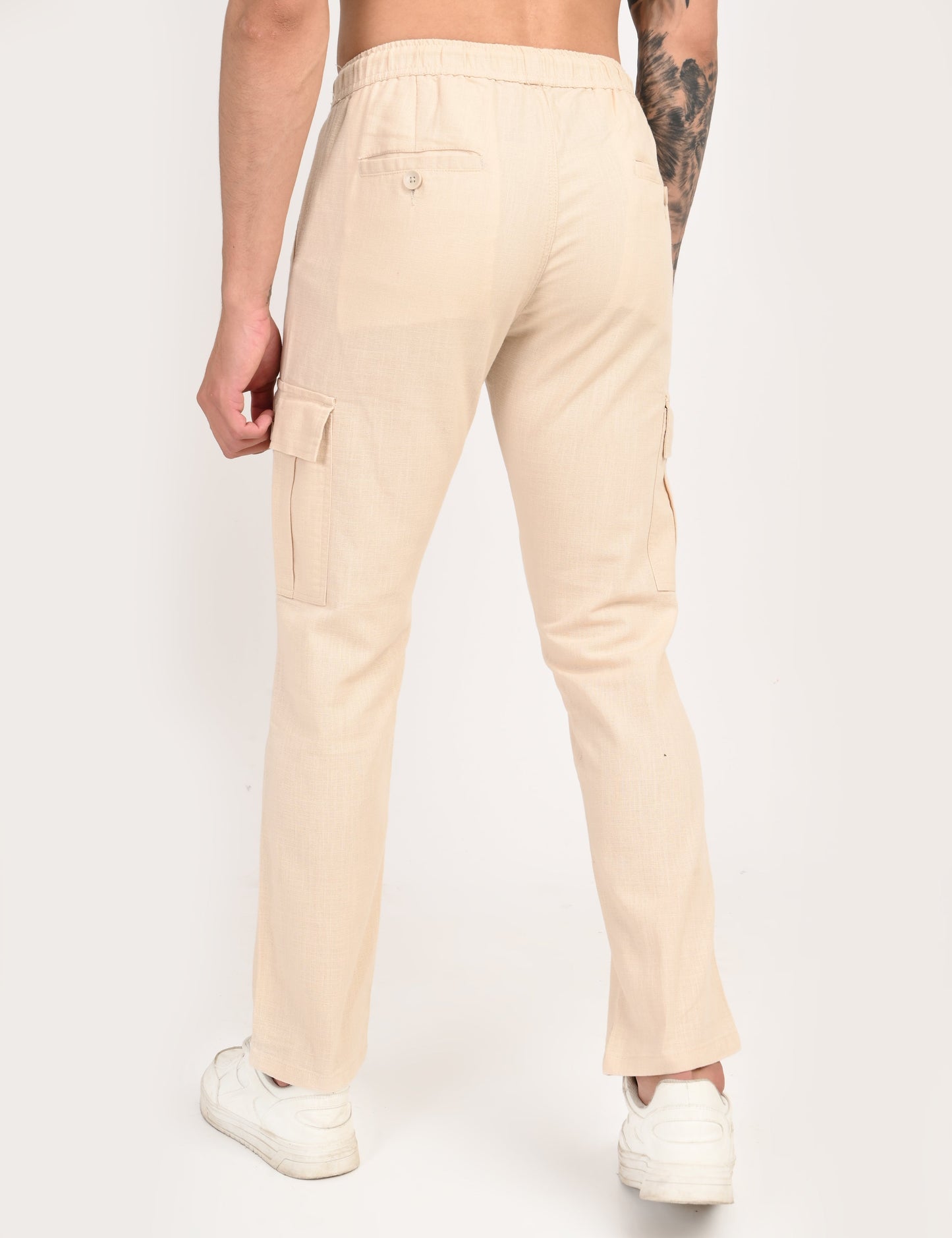 Leo linen Cargo - Beige