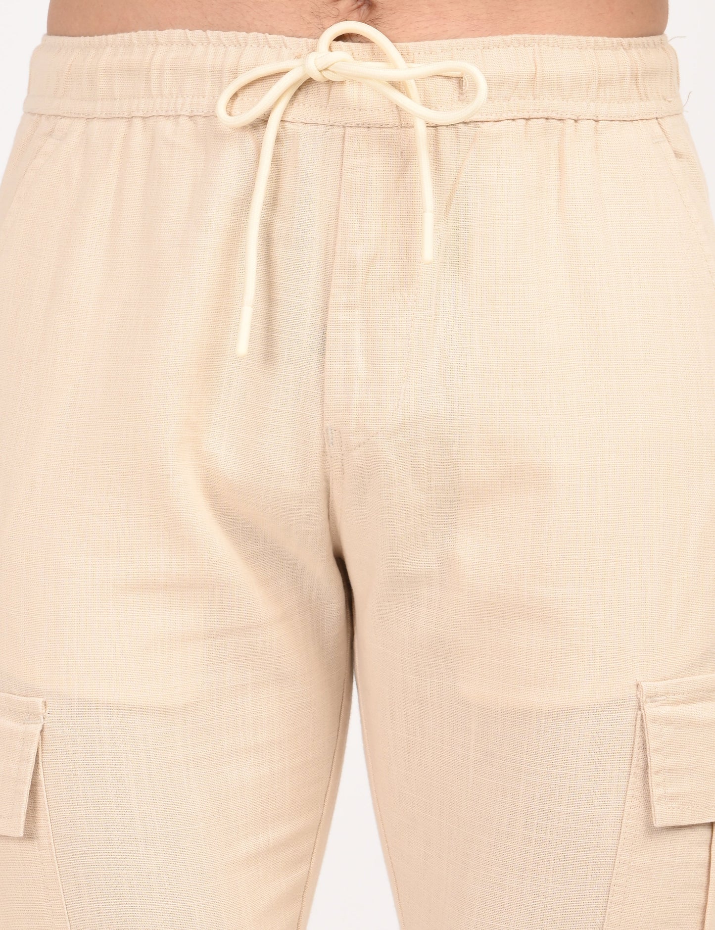 Leo linen Cargo - Beige