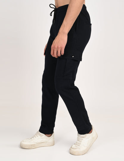 Leo linen Cargo - Navy Blue