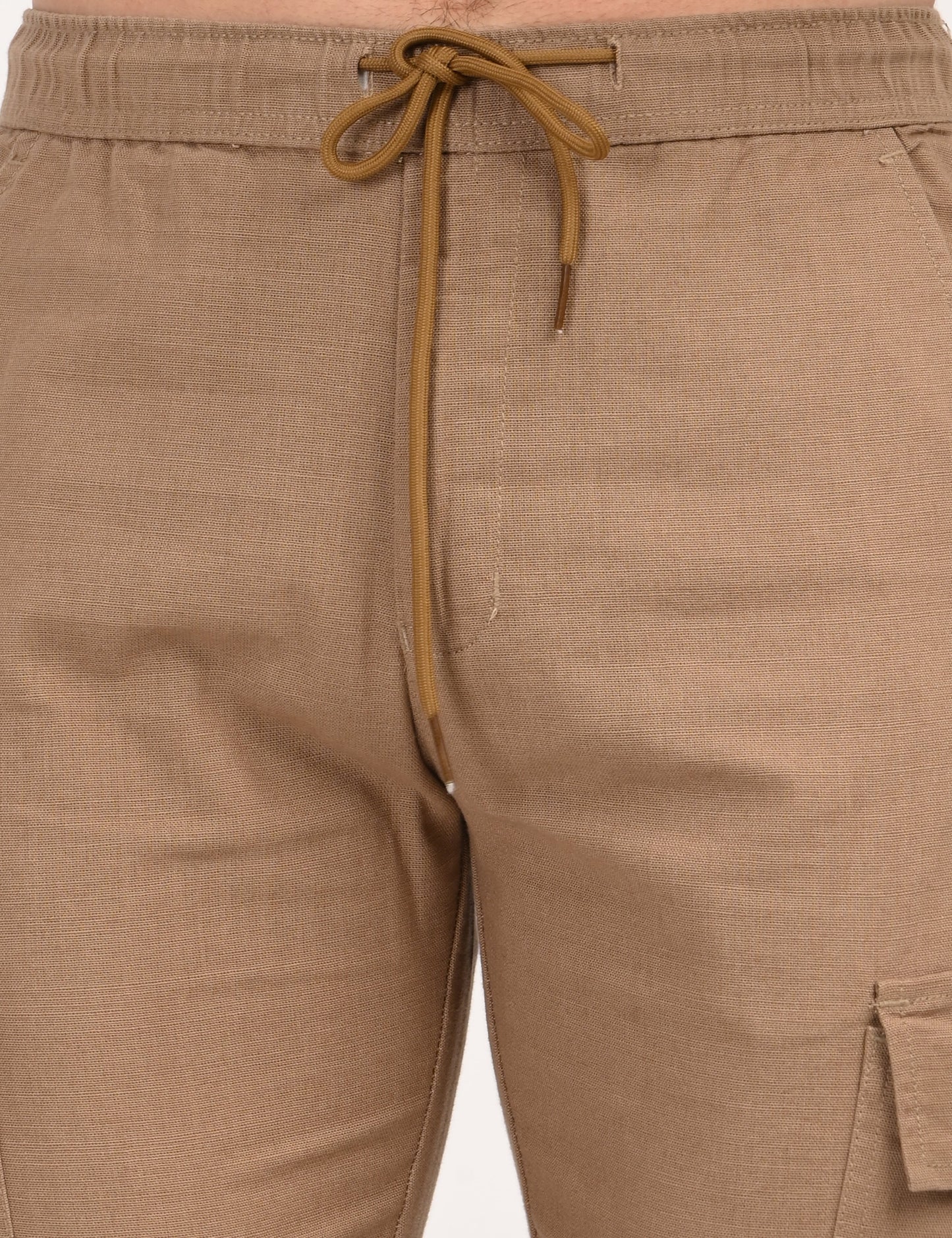 Leo linen Cargo - Khaki