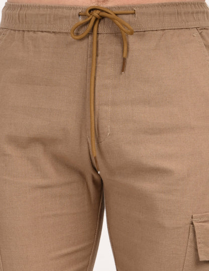 Leo linen Cargo - Khaki