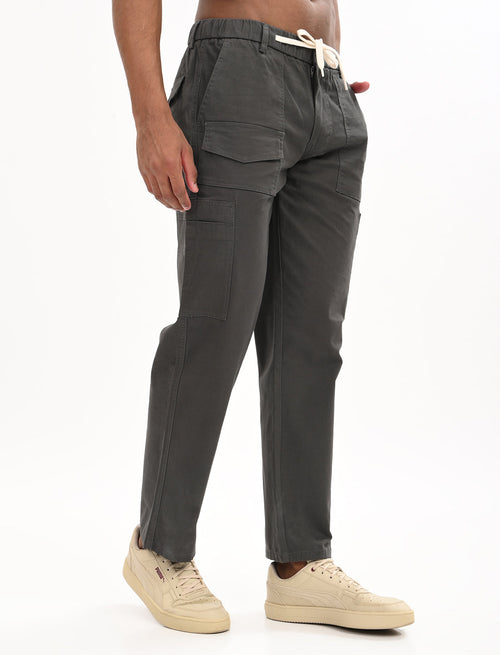 Alma Dark Grey Cargo - 7 Pockets