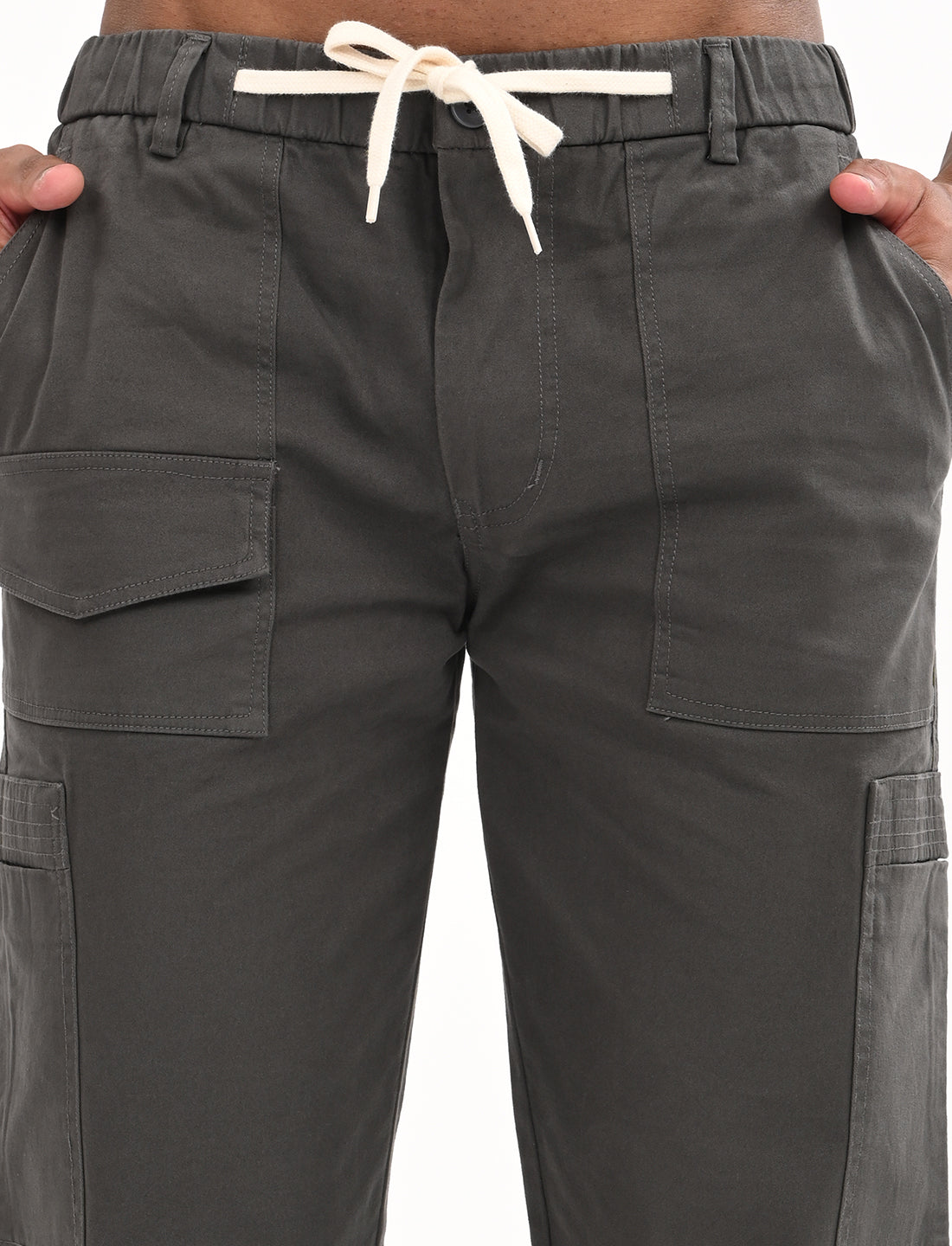 Alma Dark Grey Cargo - 7 Pockets