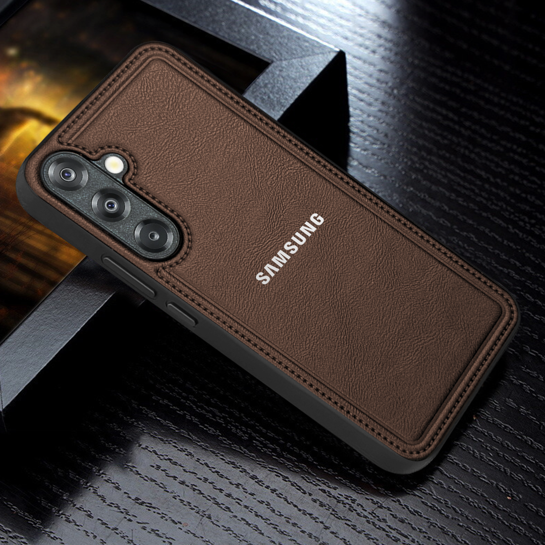 Samsung Galaxy S23 FE 5G Vintage Leather Stitched Protective Case