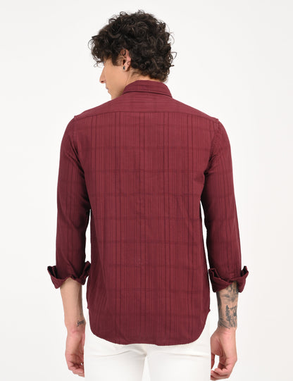 Snow Cotton - Maroon