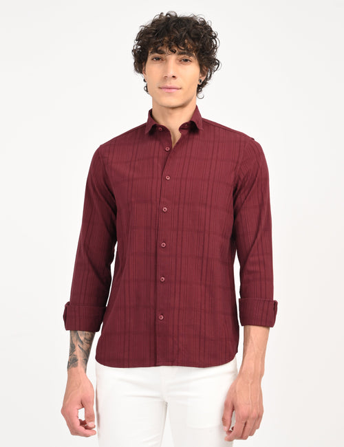 Snow Cotton - Maroon