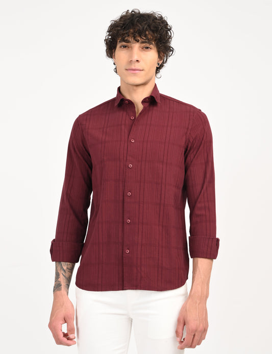 Snow Cotton - Maroon