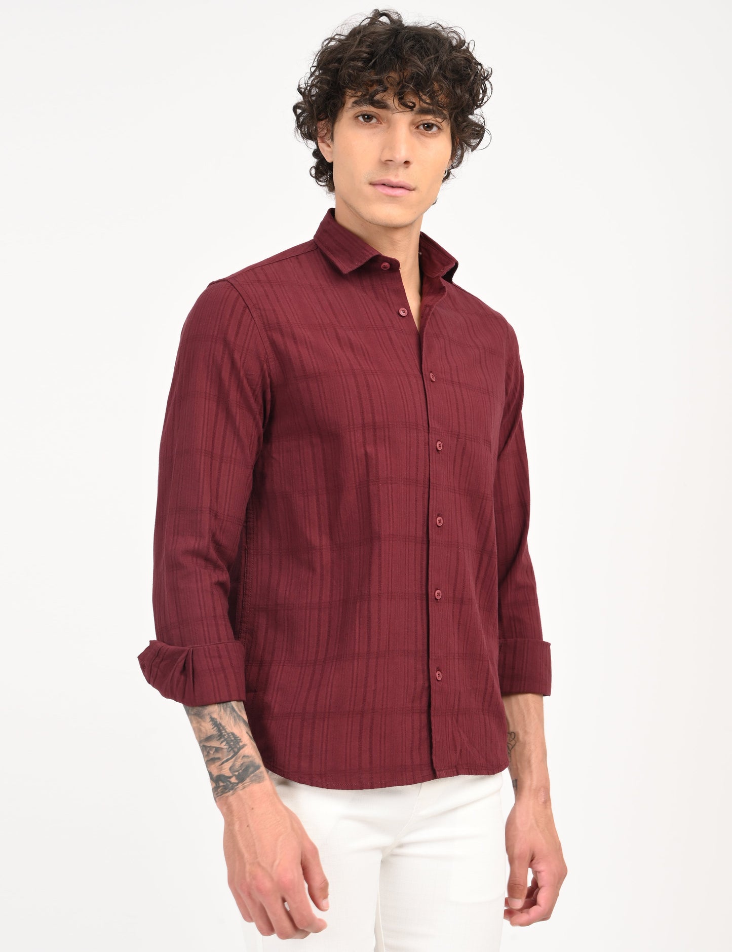 Snow Cotton - Maroon