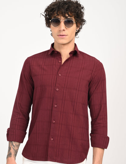 Snow Cotton - Maroon