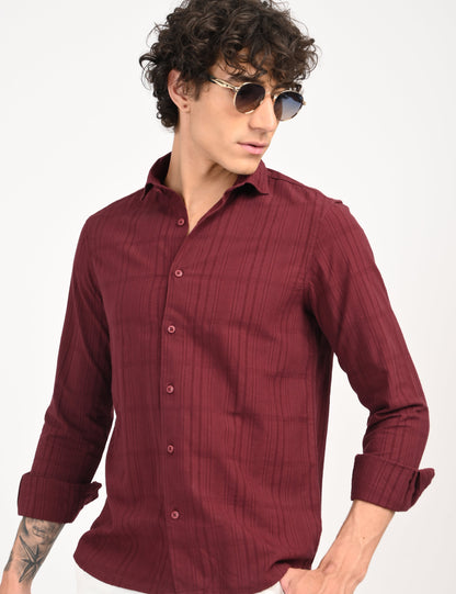 Snow Cotton - Maroon