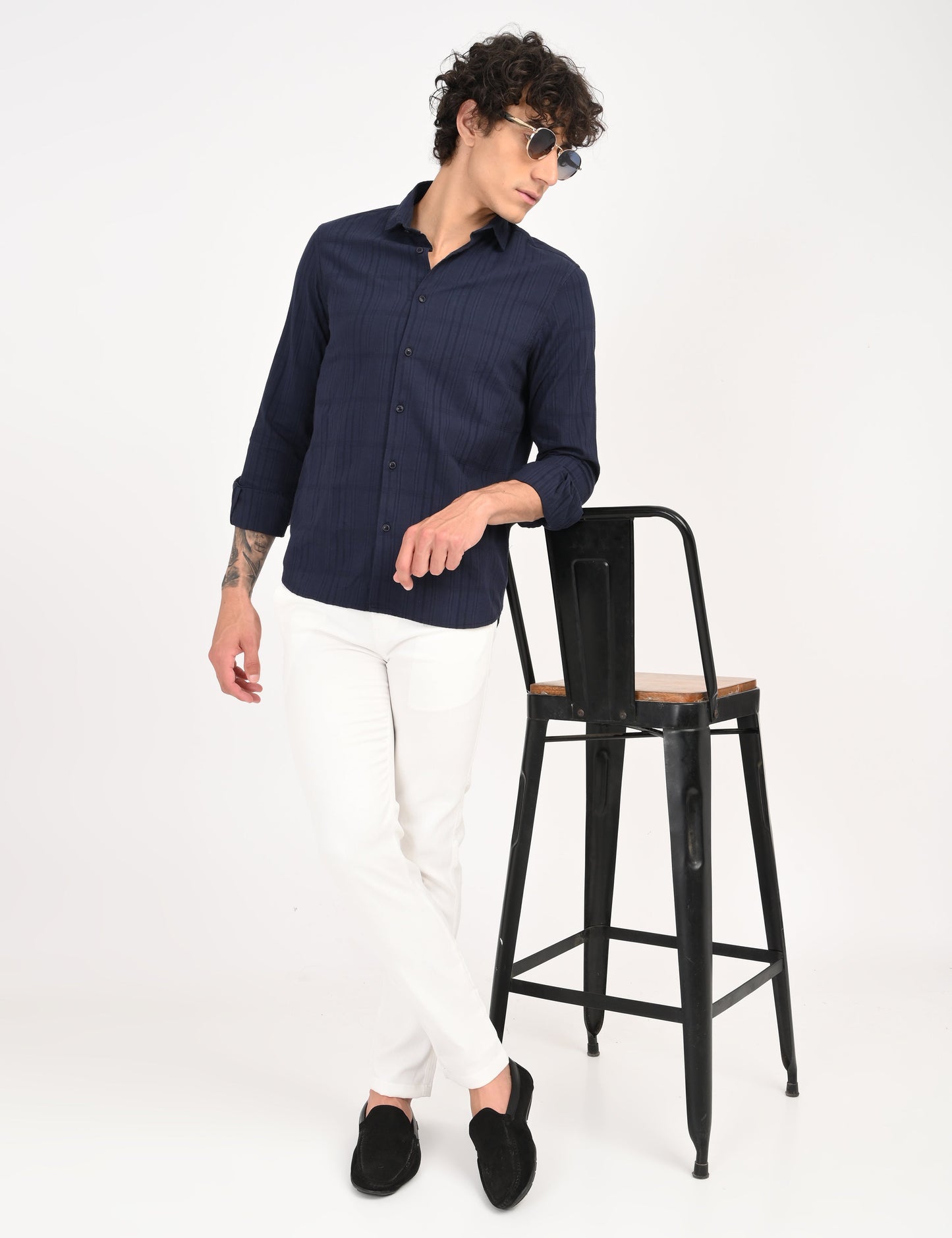 Snow Cotton - Navy Blue