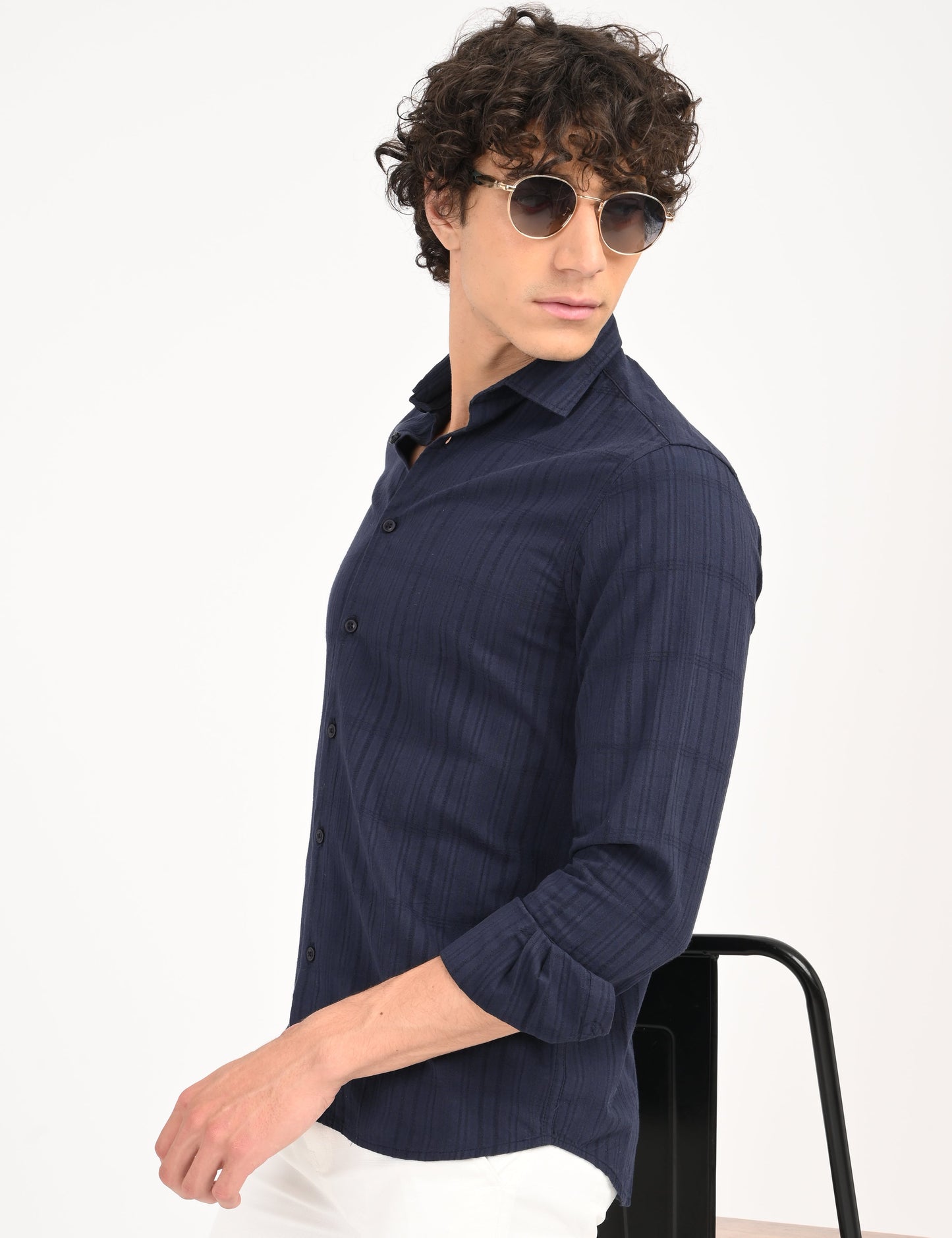 Snow Cotton - Navy Blue