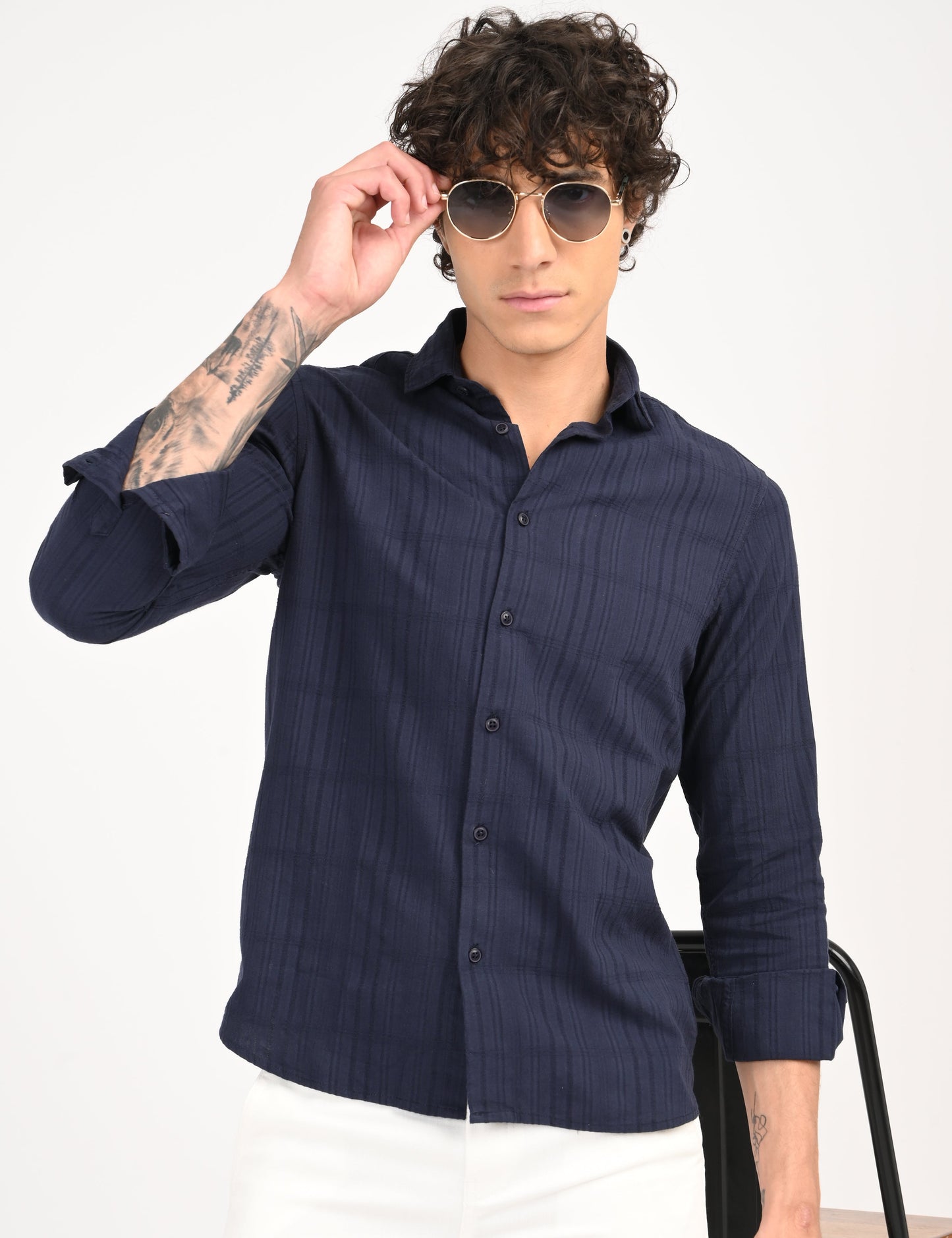 Snow Cotton - Navy Blue