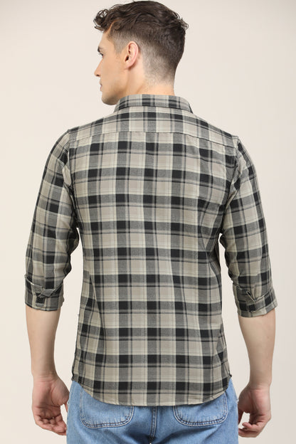 Charcoal Checks Shirt