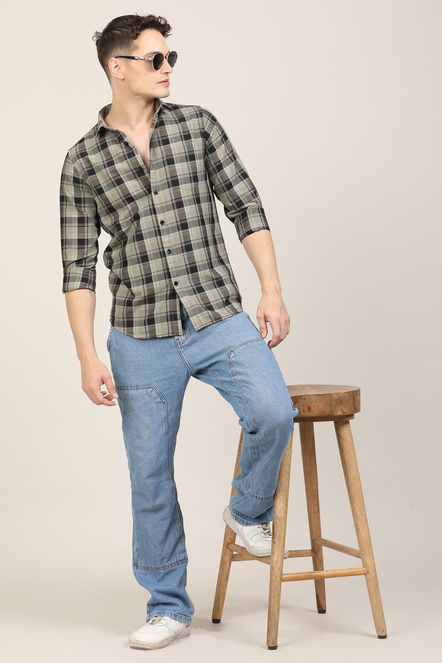 Charcoal Checks Shirt