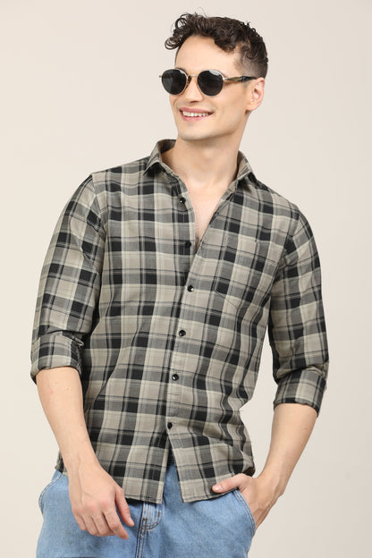 Charcoal Checks Shirt