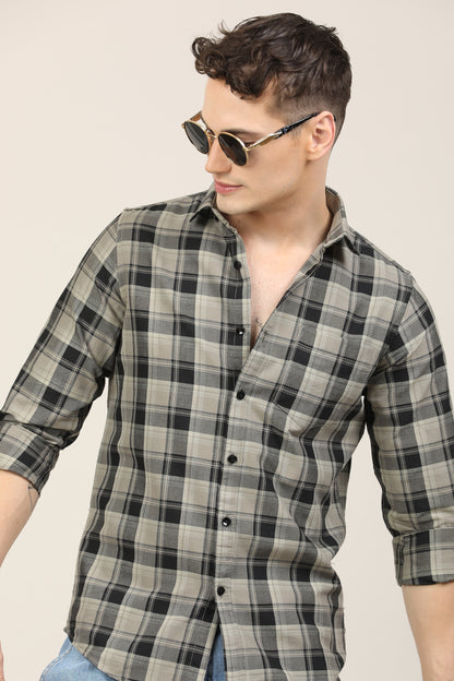 Charcoal Checks Shirt