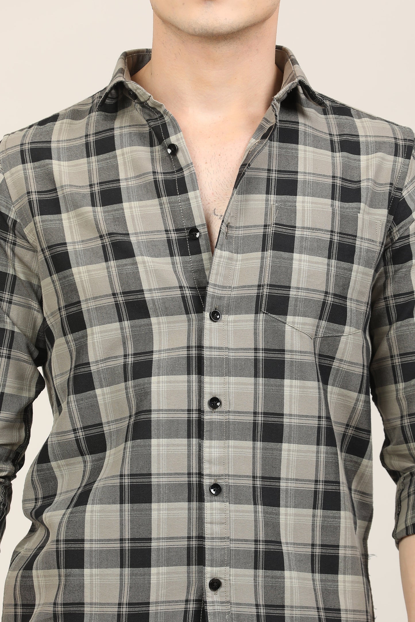 Charcoal Checks Shirt