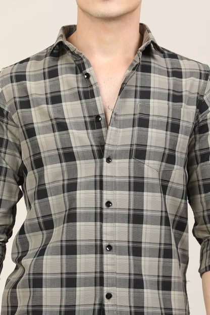 Charcoal Checks Shirt