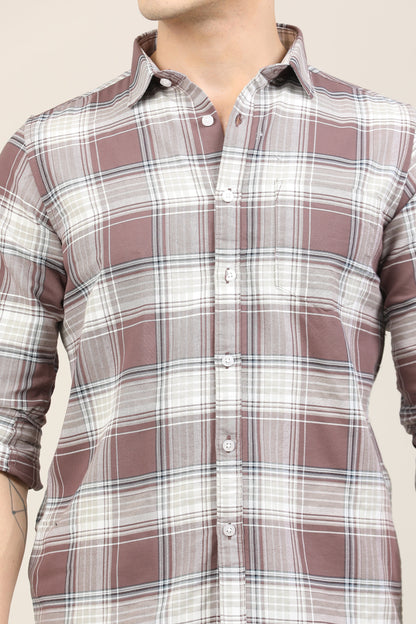 Maroon Checks Shirt