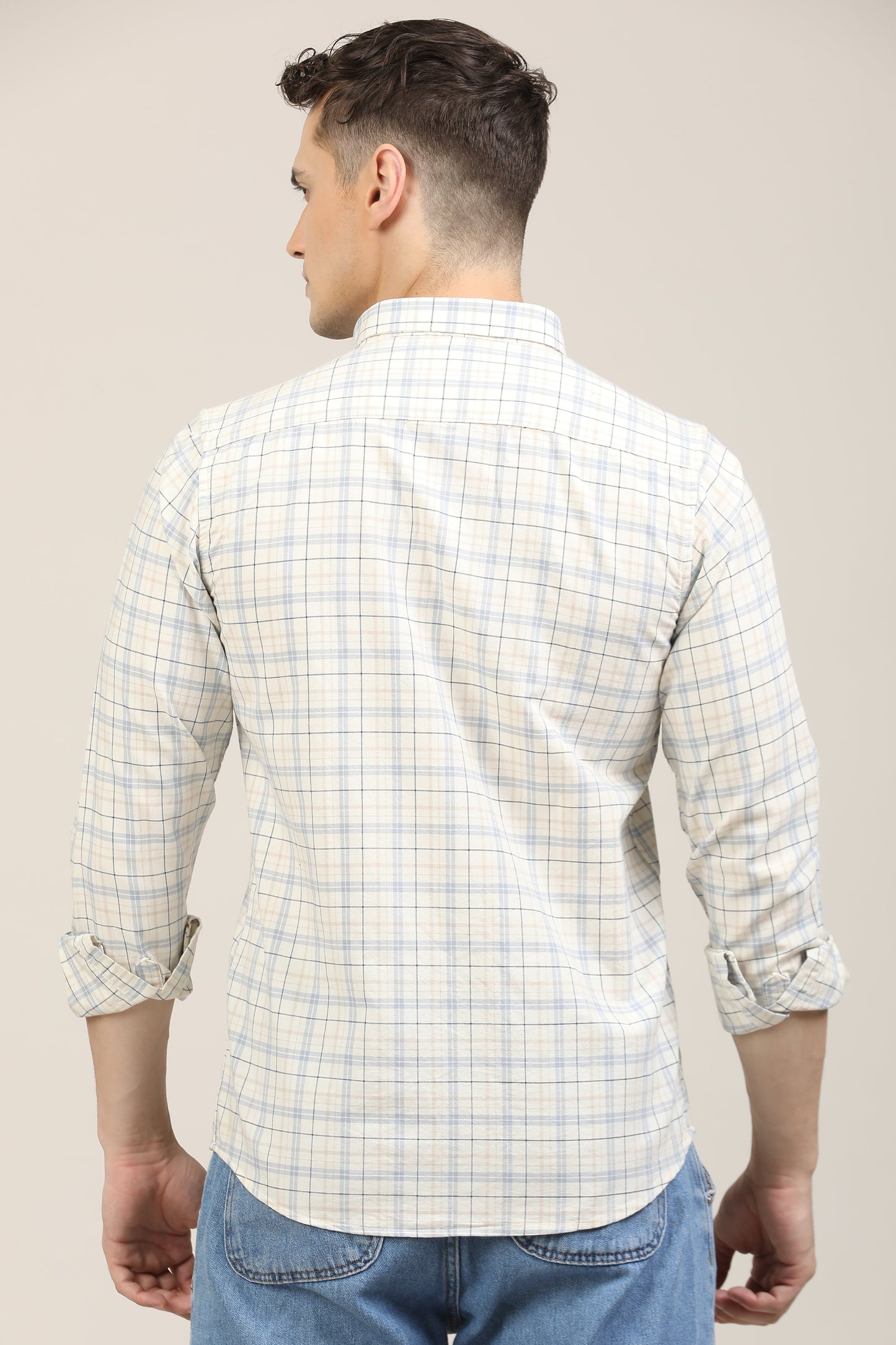 White Checks Shirt