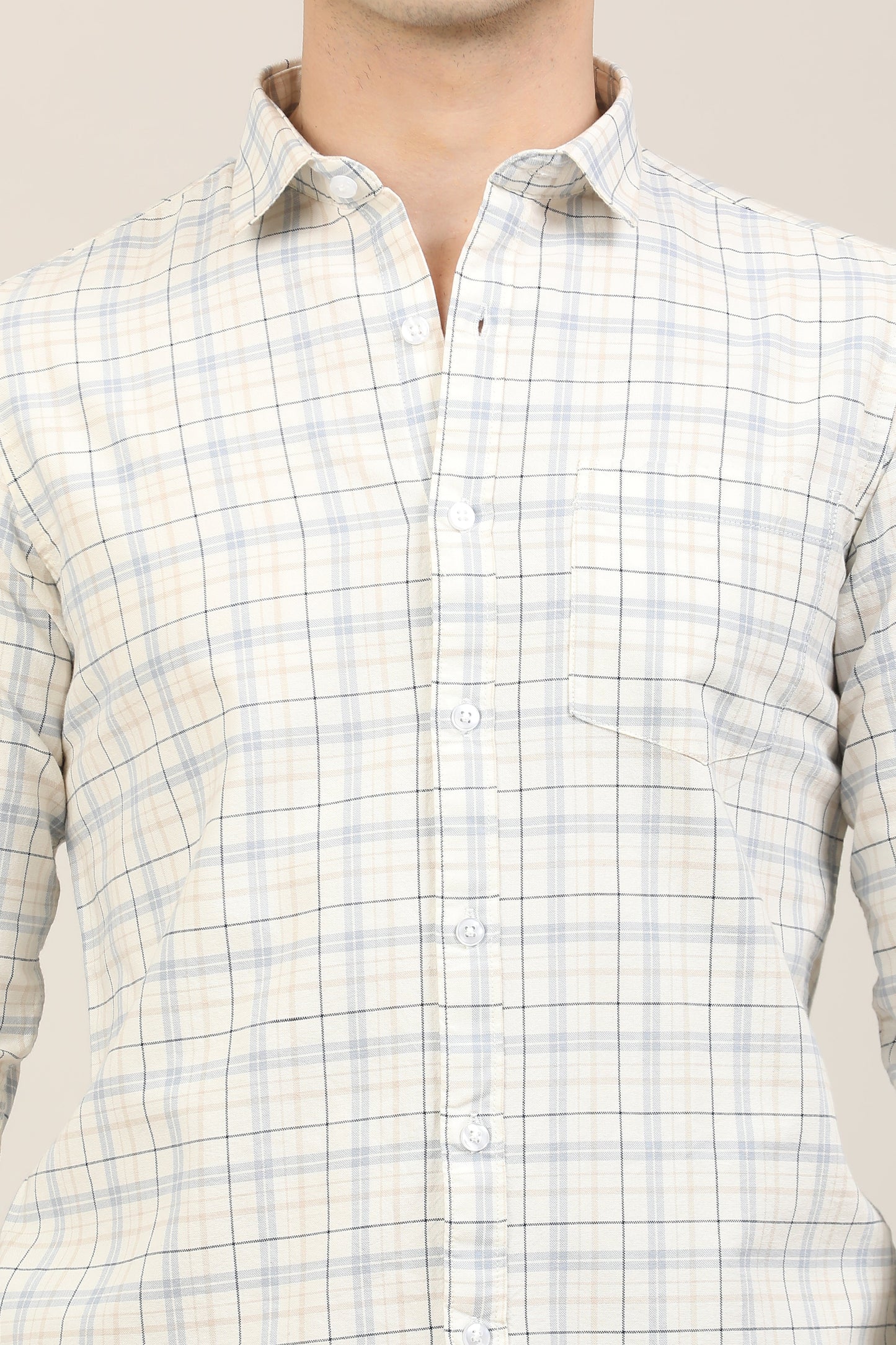 White Checks Shirt
