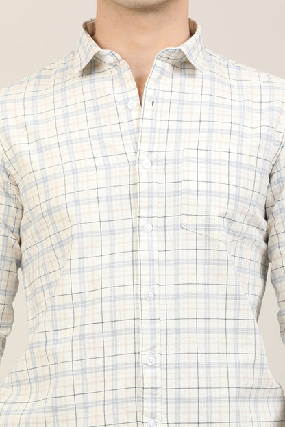 White Checks Shirt