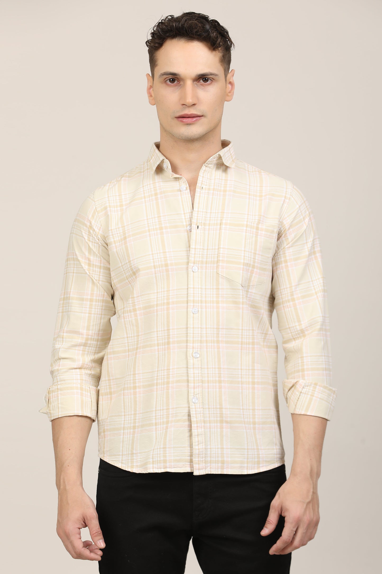 Cream Checks Shirt