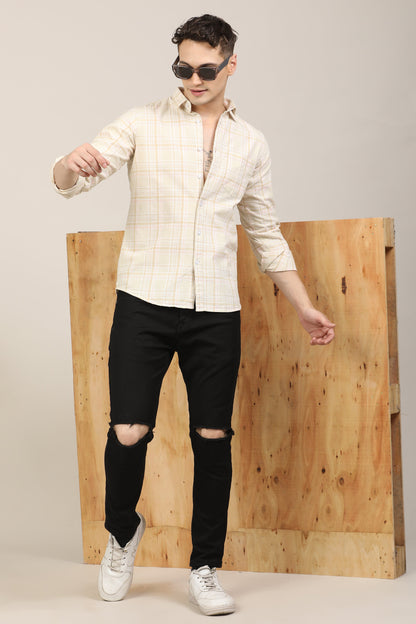 Cream Checks Shirt