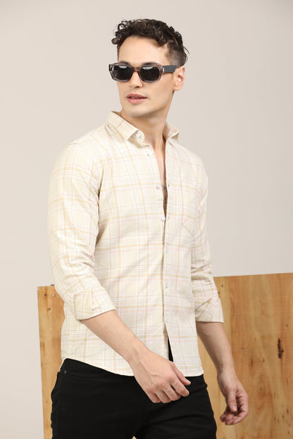 Cream Checks Shirt