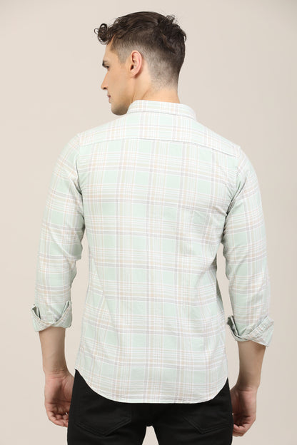 Lite Green Checks Shirt