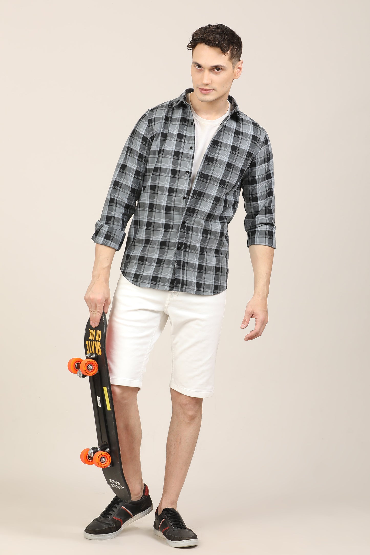 Charcoal Checks Shirt