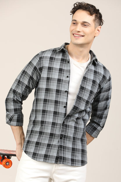 Charcoal Checks Shirt