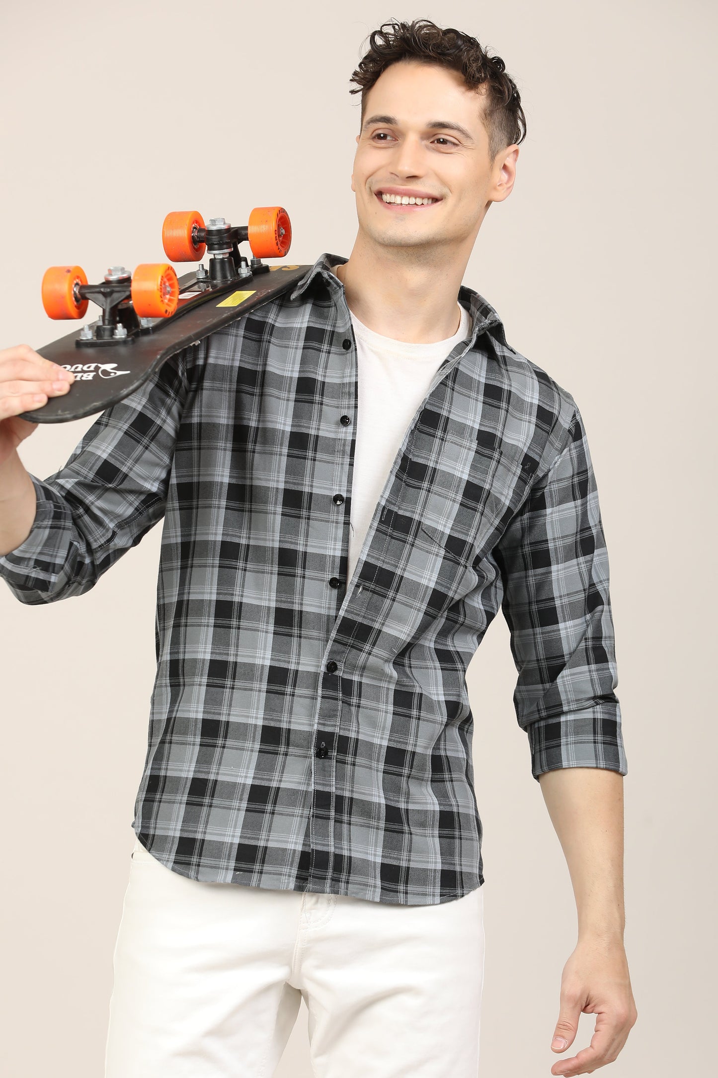 Charcoal Checks Shirt