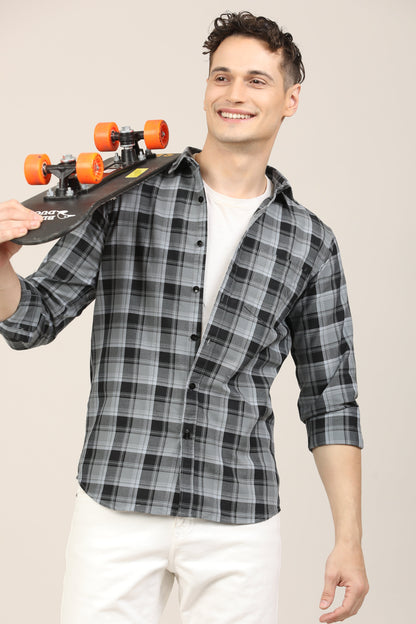 Charcoal Checks Shirt