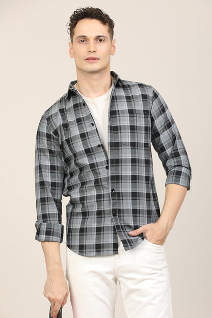 Charcoal Checks Shirt