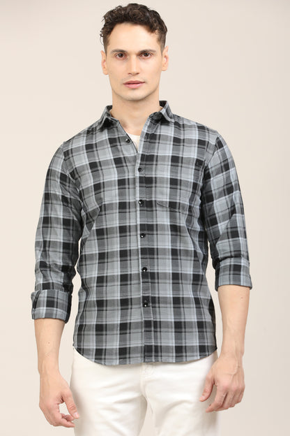 Charcoal Checks Shirt