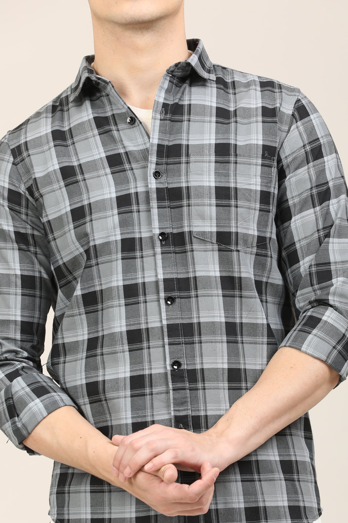 Charcoal Checks Shirt