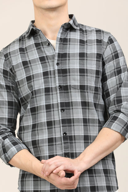 Charcoal Checks Shirt