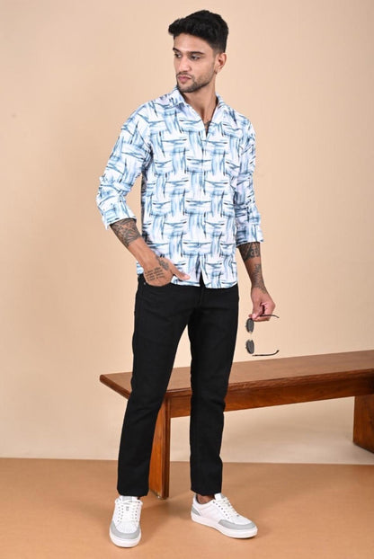 Light Blue Digital Print