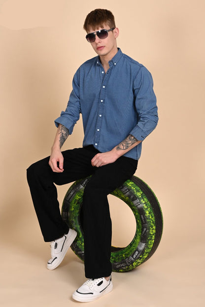 Oversized Denim Comfy Shirt JJ Mode