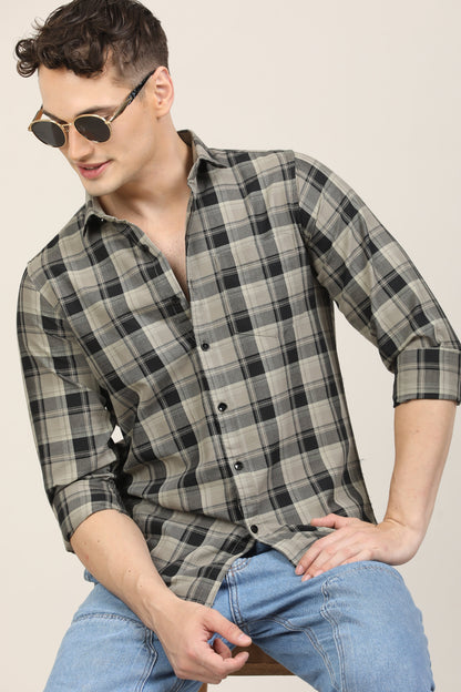 Charcoal Checks Shirt