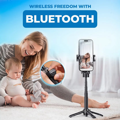 🔥Last Day 50% OFF🔥 MagicGrip Pro – Compact 3-in-1 Selfie Stick Tripod with Remote